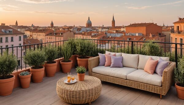 À toulouse une terrasse peut faire grimper le prix d'un appartement jusqu'à 14%